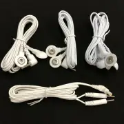 Replacement TensUnit Electrode Lead Wires 2.5mm Plug 2.0mm Pin Connector Cables+