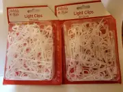 2 Pack Christmas light Clip Hooks Gutters Shingles Plastic 60 Ct (120 Ct) NEW