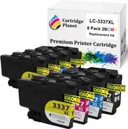 8 Pack (2BK,2C,2M,2Y) Compatible Ink for Brother LC-3337 LC3337 for Brother MFCJ5845DW MFCJ5945DW MFCJ6545DW MFCJ6945DW