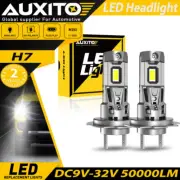 AUXITO H7 LED Headlight Conversion Kit High and Low Beam Bulbs Super White Light (for: Smart)