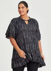 ts Taking Shape Tunic Size 16 Starry Foil Chiffon Event Style NWT