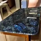 30"x60" Labradorite Stone Center Sofa Dining Table Kitchen Slab Conference Decor