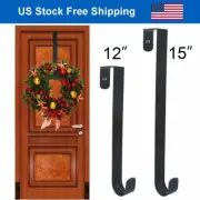 2 Size Over Door Metal Hanger Hook Hat Clothes Wreath Hanger for Christmas Decor