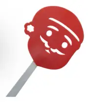 NYLON TURNER/Spatula SANTA Christmas decorations