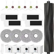 19 Replacement Parts for ECOVACS T20 Omni/Max/Pro,Ecovacs T20 Max Vacuum Cleaner Accessories Kit, 1*Main Brush+ 4*Hepa Filters+ 4*Mop Pads+ 4*Vacuum Bags+ 6*Side Brushs