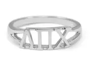 Lambda Pi Chi Latina Sorority Sterling Silver Ring | Sorority Jewelry **NEW!!