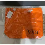 現貨 全新 專櫃 蜜雪兒 VITA 橘色包包 旅行袋 購物袋 媽媽包 托特包 帆布包 麻繩