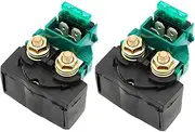 QASULER Motorcycle Starter Solenoid Relay GS500 GS 500 1990-2009 GSXR750 GSXR 750 1993 1994 1995 GSXR1100 GSXR 1100 1993-1998 Motorcycle Engine Start Relay(2 pcs)