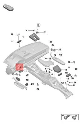 Genuine PORSCHE Switch For Lighting Black/Galvano Silver 973941209DHJD