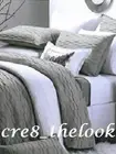 Logan & Mason Platinum Collection LEIGHTON OYSTER Double Quilt Set Brand New