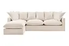 Brosa Palermo 3 Seater Modular Sofa with Left Chaise (Classic Cream), Sofas,