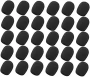 SECFOU 30pcs Microphone Windscreen Handheld Microphone Cover Mic Filter Cover Mic Covers Protection Covers for Microphone Mic Foam Replacement Camera Mic Windscreen Windsock Cover Mic