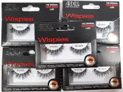 Lot of 5 Pair of ARDELL Wispies Black False Lashes Eyelashes natural hair