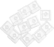 CLISPEED 10pcs Transparent Keycap Covers for Mechanical Keyboards Lightweight Wear Resistant Smooth Touch Easy to Install Shock Protection Fit for Your Needs