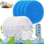 Cat Water Fountain Filters, 4 Packs Replacement Filters for Automatic Pet Fountain, 4.13inch Activated Carbon Filters for Stainless Steel Cat Water Fountain