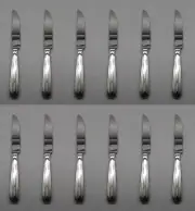 SET OF TWELVE - Sant Andrea Stainless Flatware - VERDI (GLOSSY) - Steak Knives