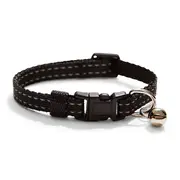 All Day Core Reflective Breakway Cat Collar Black 20-30cm