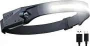 Headlamp COB LED Rechargeable Headlight Torch Work Light Bar camping light USBC