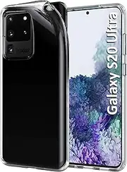 Samsung Galaxy S20 Ultra Case, Galaxy S20 Ultra Phone Case Anti Scratch, Anti Yellow, Transparent Silicone TPU for Galaxy S20 Ultra 5G - 6.9"