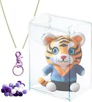 Lunaobrik Clear Key Rack, Clear Coin Bag | PVC PVC Portable Doll Storage Bag - Multifunctional Lathe, Women's Keys and Keychain for Daily Use, Display