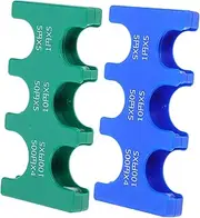 Veemoon 2pcs Japanese Coin Holder - 6 Slot Portable Yen Coin Organizer - Plastic Storage Case for Collectors and Enthusiasts