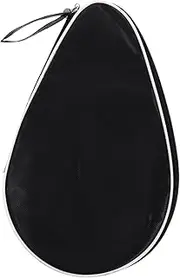 BESPORTBLE Pong Racket Storage Bag Practical Fixed Bag for Game Durable Case with Zipper and Elastic Band for Organizing Rackets and Balls Half Design