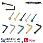 2-10PCS Nose Stud Ring L Shape Straight Surgical Steel Bar Body Piercing 20g