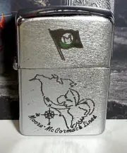 ZIPPO LIGHTER STEEL 1951-1953 MOORE McCORMACK LINED