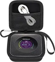 Elonbo Carrying Case for NETGEAR Nighthawk M1 MR1100 / M5 MR5200 / M6 / M6 Pro MR6500 5G Wireless WiFi Mobile Hotspot Router, Extra Interior Mesh Pocket Fits Cable, Black. (CASE ONLY)