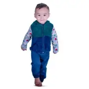 baby clothes boy size 12M-24M 3 Piece Outfit set, Green, Vest, Pants