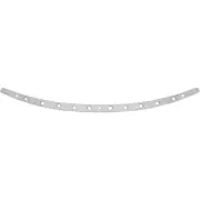 Memphis Shades Windshield Trim - Holes - FLH '14+ (Silver) MEM0976