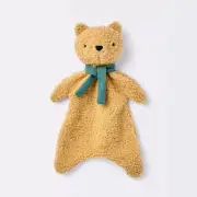 Cloud Island Plush Brown Bear Green Scarf Security Blanket Lovey Baby Toy