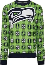 FOCO NFL Ugly Sweater XMAS Knit Pullover - Seattle Seahawks