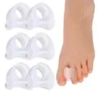 6Pcs Silicone Toe Spacers, Clear Bunion Corrector, Gel Separators for Toes