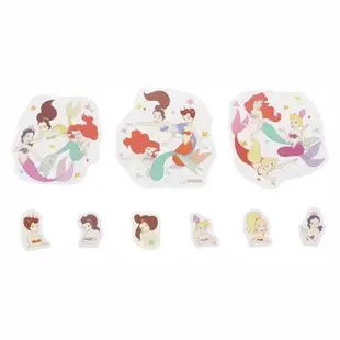 日本正版迪士尼公主系列小美人魚可愛裝飾貼紙 萬用行李箱貼 日本製