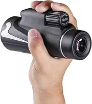 Monocular Telescope, All-Metal Universal External HD Telephoto Lens with 10-30X Zoom, Dual Adjustment Zoom Monocular Telescope for Outdoor