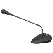 Speco Microphone Paging Condenser Desktop XLR Black Conference 9V Battery Mic
