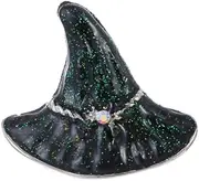 [Generic] Halloween Witch Hat Glitter Brooch Lapel Pins for Women Fashion Unique Funny Witch Brooches Pin