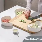 White Side Dishes Tray Plastic Fruit Cleaning Tray for Cutting Board