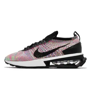 Nike 休閒鞋 Air Max Flyknit Racer 女鞋 紫粉 黑 編織 氣墊 彩色 DM9073-300