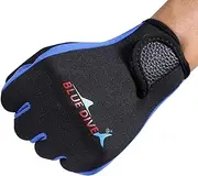 DAUERHAFT Surf Diving Gloves, Winter Gloves, Cycling Gloves, Elastic Wrist Design, Soft and Lightweight, 1.5mm Cold-Resistant, Adjustable Velcro for Diving, Swimming