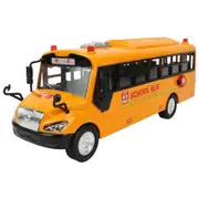 Big Size Children School Bus Toy Model Inertia Car with Sound Light for Kids Toy Birthday Gift yellow