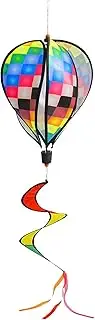 Hot Air Balloon Wind Catchers,Colorful Hot Air Balloon Windmill Spinner - Balloon Wind Spinners with Colorful Tail Hanging Decoration for Outdoor,