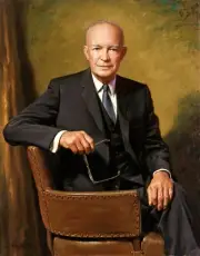 Dwight Eisenhower Presidential Portrait reproduction 13"x 19" Poster