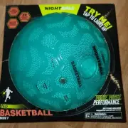 Nightball Basketball LED Light Up Glow in The Dark Ball (Teal)