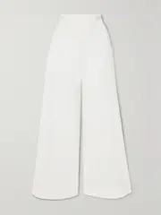 [Chloé] Chloé - Wool And Linen-blend Flared Pants - White - FR34 FR 34 White