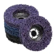 6pcs Strip Discs Grinding Discs Set 4"x5/8" for , Blue/Purple/Black