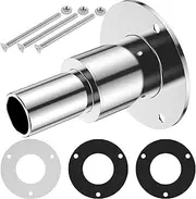 Stainless Steel 316 Straight Thru Hull Exhaust Skin Diesel Heater Exhaust Pipe Thru Wall Fitting 24mm Tube Pipe Socket Hardware Through Hull Exhaust for Boats Car Truck Diesel Parking Heaters