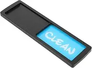Cabilock Sliding Mechanism Clean Indicator Dishwasher Fridge Sign Easy to Read Black Cleaning Sign
