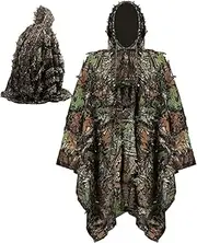 [Buhyujkm] Hunting Camouflage Cloths | Effect Camouflage Cloak | Waterproof Hunting Cloak, Lightweight Camouflage Cape, Camouflage Field Training Gear Suitable for Bird Watching